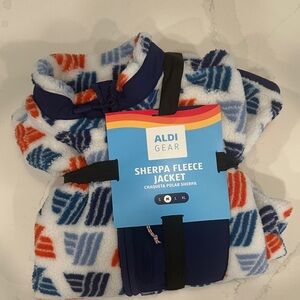 Aldi Gear Sherpa Fleece Jacket NWT Size Medium